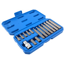 15 Llaves Allen Hexagonales CRV 30/75mm H4 H5 H6 H7 H8 H10 H12 Vaso 1/2"