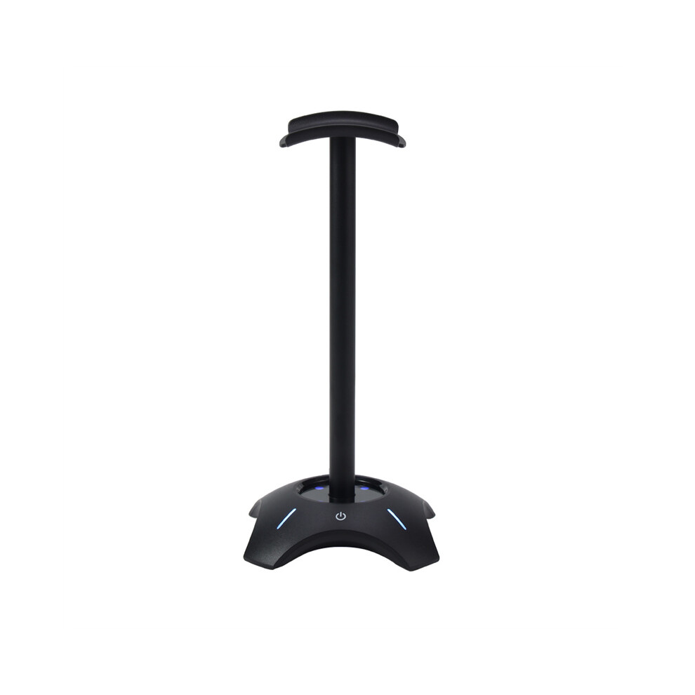 (Black) Rgb Gaming Headphones Stand Headset Hanger Holder Desktop Display With 2*Usb Black 320997678953