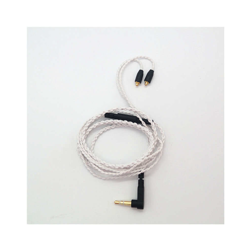 (White) Mmcx Headphone Cable For Shure Se215/315/425/535/Ue900 Twist Upgrade Cable White 320997686750