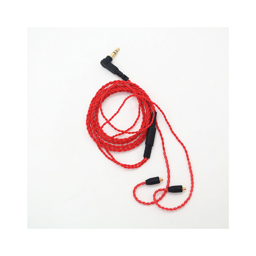 (Red) Mmcx Headphone Cable For Shure Se215/315/425/535/Ue900 Twist Upgrade Cable Red 320997686767