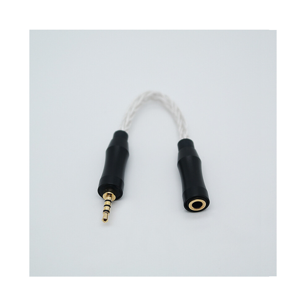 (2.5 Balanced Male ) 1Pcs 3.5 Stereo Female To 2.5/4.4 Balanced Male Upgrade Audio Cable Adapters Silver 320997687146
