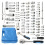 108PCS Drive Ratchet Set 1/2 1/4 Socket Mechanics Tool Kit CR-V Chrome 1