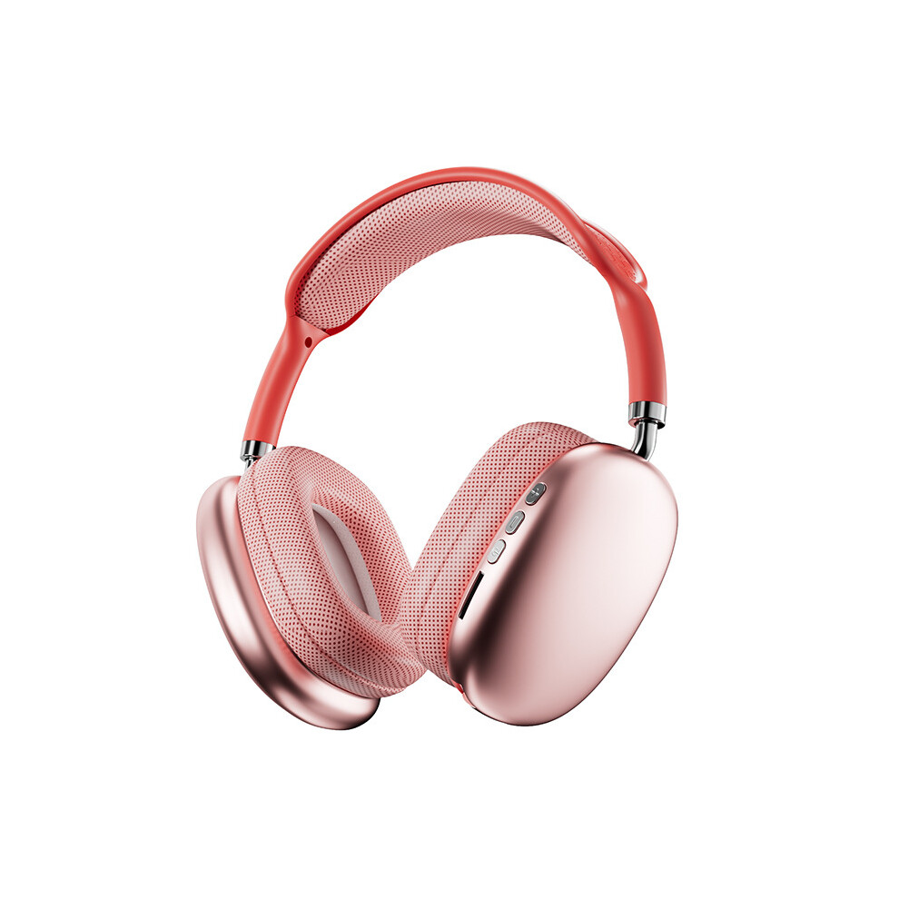 (Red) Bluetooth Wireless Headphones With Mic Noise Cancelling Headsets Stereo Sound Red 320997685227
