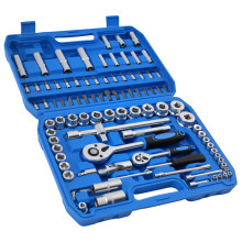 94 Piece Socket Set CRV 1/4 1/2 Drive Metric Hex Star Bits Ratchet Tools