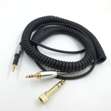 Headphone adapter spring cable replacement for ATH-M50x M40x M60x M70x headphones.