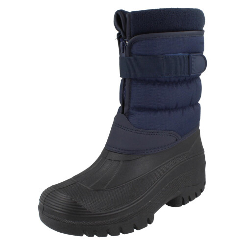 (Navy, UK 6) Unisex Groundwork Active Winter Boots LS87