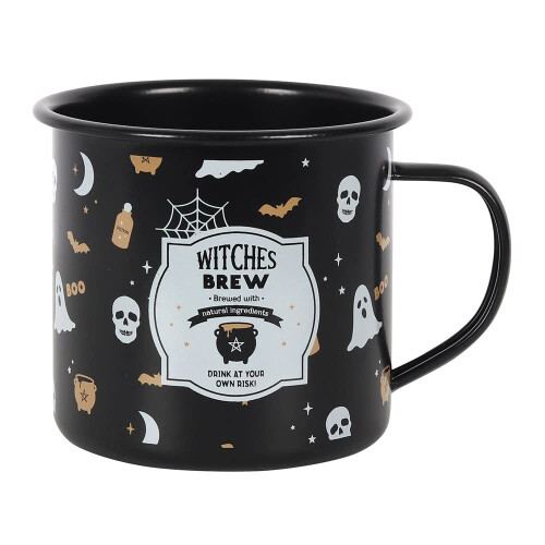 Something Different Enamel Mug | Witches Brew | 1 Piece | White | 325 ml 1