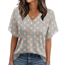 Zomertop voor dames, zonder positie en met-Grijs XXL
