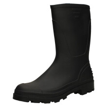 (Black, UK 10) Adults Spot On Plain Calf High - Bully 2 Wellingtons