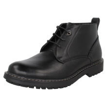 (Black, UK 10) Mens Thomas Blunt Low Lace Up Ankle Boots A3082