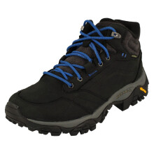 (Black, UK 8.5) Mens Merrell Waterproof Walking Boots - Moab Adventure Mid Plr Wp J002165
