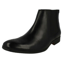 (Black, UK 10) Mens Clarks Smart Chelsea Boots - Gilmore Chelsea