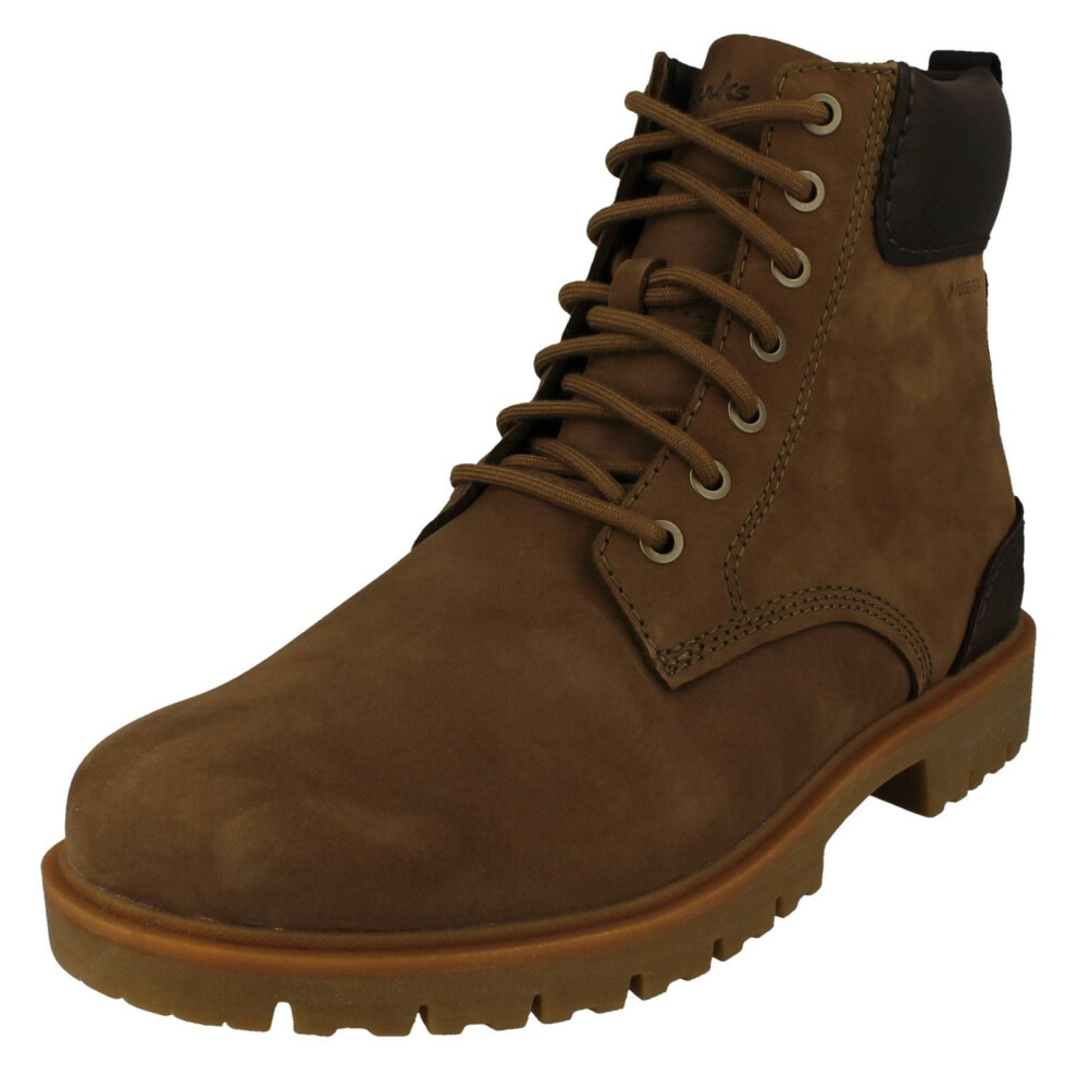 Clarks (, Uk 8) Mens Gore-Tex Ankle Boots - Rossdale Hi Gtx Brown