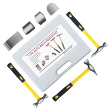 7 Pc Hand Car Auto Body Work Hammer And Dolly Fender Tool Dent Repair Set Kit