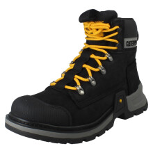 (Black, UK 12) Mens CAT Leather Lace Up Waterproof Work Boots - Colorado Expedition WP