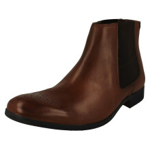 (Tan, UK 6) Mens Clarks Smart Chelsea Boots - Gilmore Chelsea