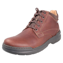 (Brown, UK 7.5) Mens Clarks Gore-Tex Waterproof Lace Up Casual Boots - Rockie2 Up Gtx