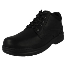 (Black, UK 13) Mens Clarks Gore-Tex Casual Lace Up Ankle Boots - Rockie Mid GTX