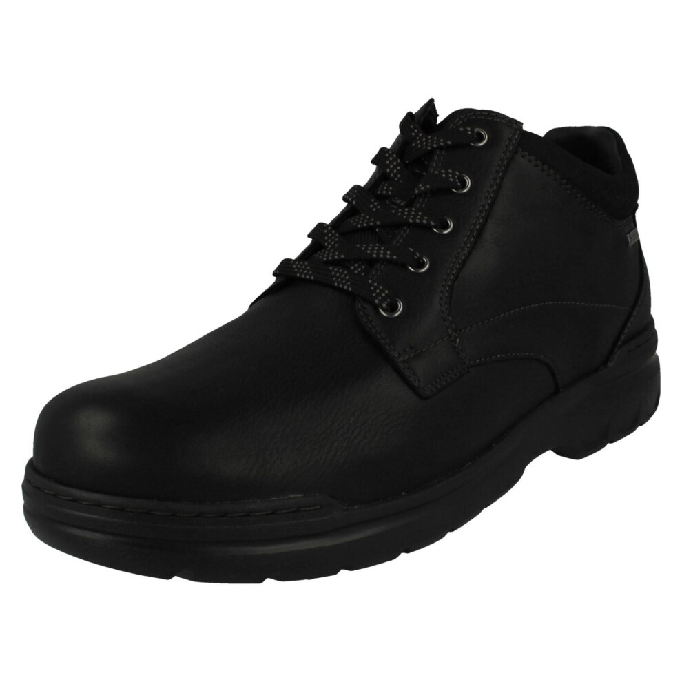 Clarks (, Uk 7) Mens Gore-Tex Casual Lace Up Ankle Boots - Rockie Mid Gtx Black