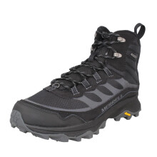 (Black, UK 9) Mens Merrell Grip Vibram Sole Waterproof Ankle Boots - Moab Speed Thermo Mid Wp