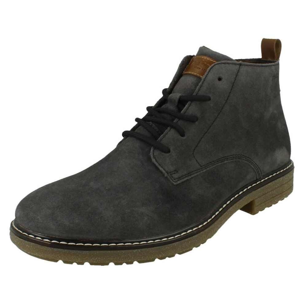 Rieker (Grey, Uk 11) Mens Smart Casual Ankle Boots 33106
