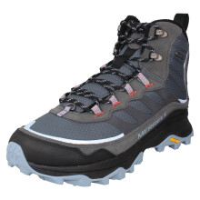 (Grey, UK 10.5) Mens Merrell Grip Vibram Sole Waterproof Ankle Boots - Moab Speed Thermo Mid Wp