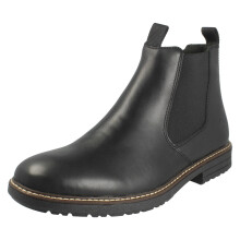 (Black, UK 11) Mens Rieker Smart Zip Up Chelsea Boots 33180