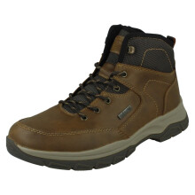 (Brown, UK 12) Mens Rieker-Tex Water Resistant Lace Up Ankle Boots 30230