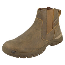 (Brown, UK 10) Mens Caterpillar Pull On Dealer Boots - Threshold Chelsea Boots