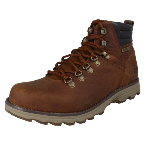 (Brown, UK 6) Mens Caterpillar Boots - Sire WP Mid