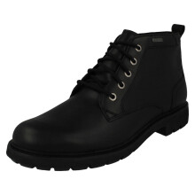 (Black, UK 8.5) Mens Clarks Gore-Tex Ankle Boots - Batcombe Mix GTX