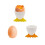Egg Cups Cartoon Egg Holders Soft Hard Boiled Egg Cups for Breakfast Brunch Soft Boiled Egg (Green) 4