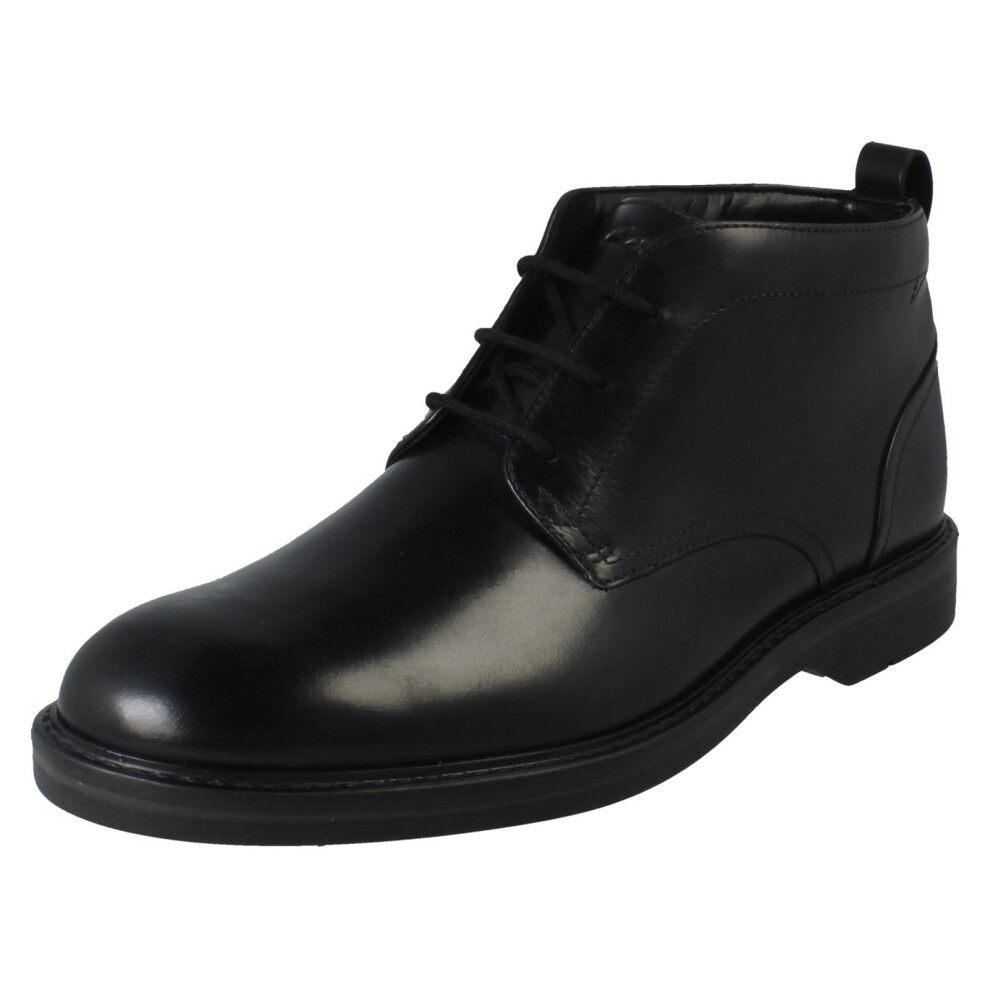 Clarks (Black, Uk 12) Mens Lace Up Chukka Boots - Aldwin Chukka