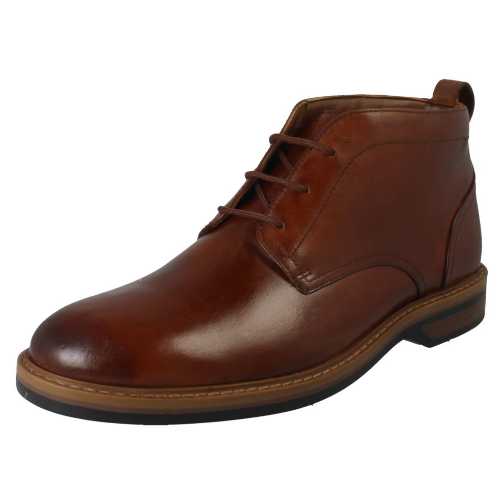 Clarks (Tan, Uk 7.5) Mens Lace Up Chukka Boots - Aldwin Chukka