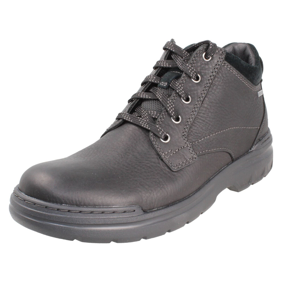 Clarks (, Uk 7.5) Mens Gore-Tex Waterproof Lace Up Casual Boots - Rockie2 Up Gtx Black
