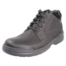 (Black, UK 8) Mens Clarks Gore-Tex Waterproof Lace Up Casual Boots - Rockie2 Up Gtx