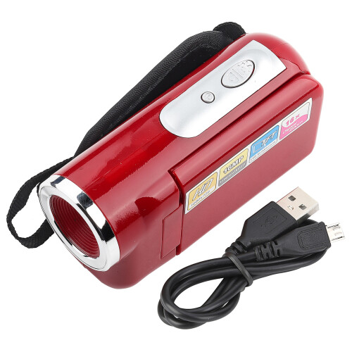 Digital Camcorder Red, 10x5.5x3.5 cm, Max 32GB 2