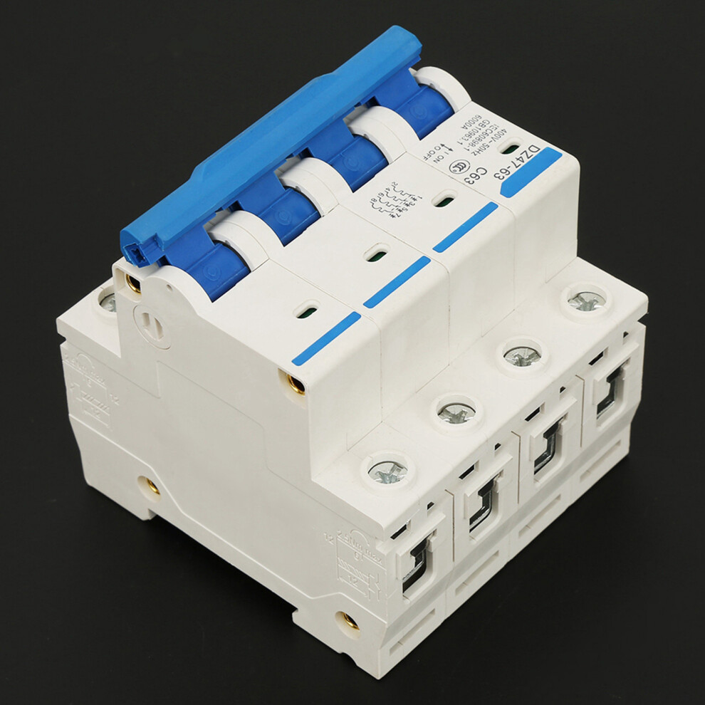 Residual Current Breaker Dz47â63 4P 63A 400V Leakage Protection Air Switch 4641393808437
