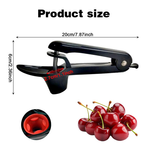 Cherry Pitter,MUNSKT Multi Cherry Stoner Tool Pit Remover,Olive Picker Fruit Cherries Seed Corer,Portable Multifunctional Professional Quick with 1