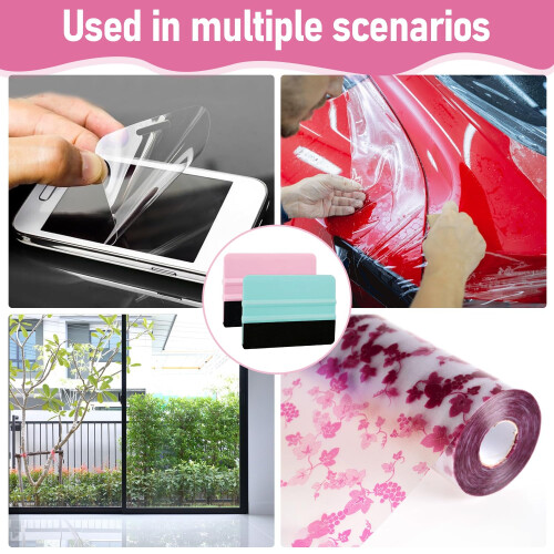 3-Pack Vinyl Squeegee Tool Set - Professional Squeegees for Vinyl Wraps and Decals Application 2