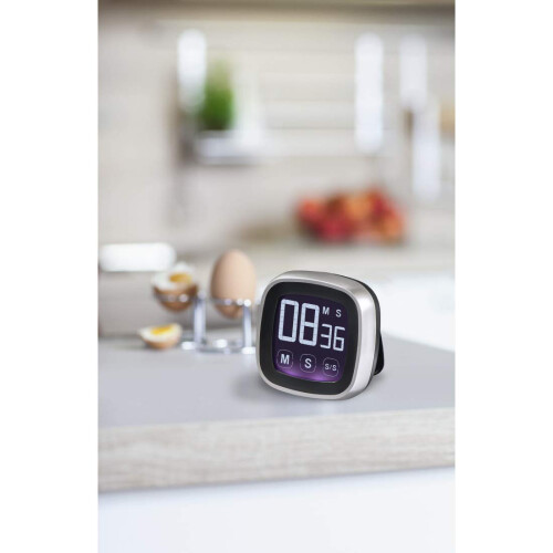 Xavax | "Touch" Kitchen Timer, Digital | Silver/Black 2