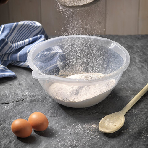 Addis Addis Small Plastic Mixing Bowl, Transparent, 700 ml 2