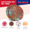 2 x Round Coasters - Rusty Effect Aged Copper Style #3024 2