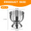 4 Pcs Egg Cups Set, Soft Boiled Egg Holders, Egg Cup Set for Breakfast, Dishwasher Safe, Perfect for Dining, Ceramic Egg Cups 2