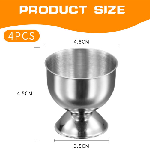 4 Pcs Egg Cups Set, Soft Boiled Egg Holders, Egg Cup Set for Breakfast, Dishwasher Safe, Perfect for Dining, Ceramic Egg Cups 1