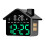 LED Digital Alarm Clock Electric Desk Clock-Black green light 1