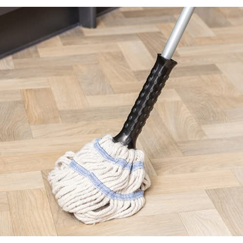 Addis Addis Twist Mop In White And Metallic Silver 2