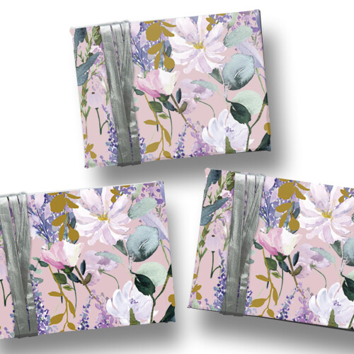 Glick Luxury Gift Wrap - Tissue Paper Buddleia, Lilac Multi 2