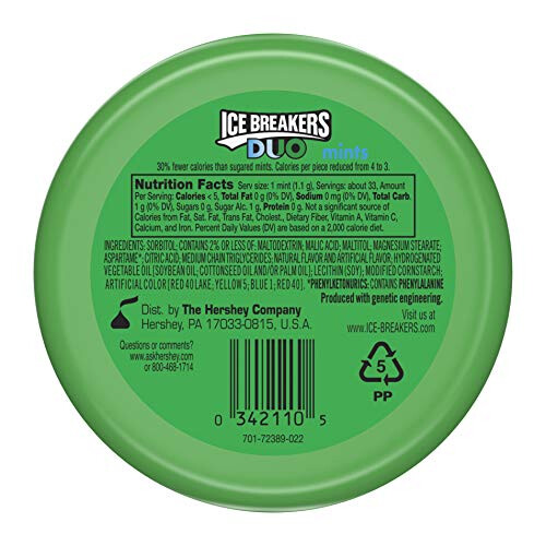 ICE Breakers Duo Sugar Free Mints, Watermelon, 1.3 Ounce 1