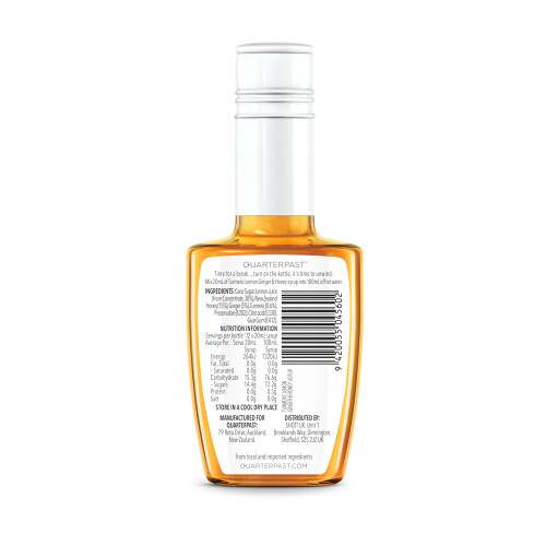 Quarterpast Turmeric, Lemon, Ginger and Honey Fruit Tea, 250 ml 2